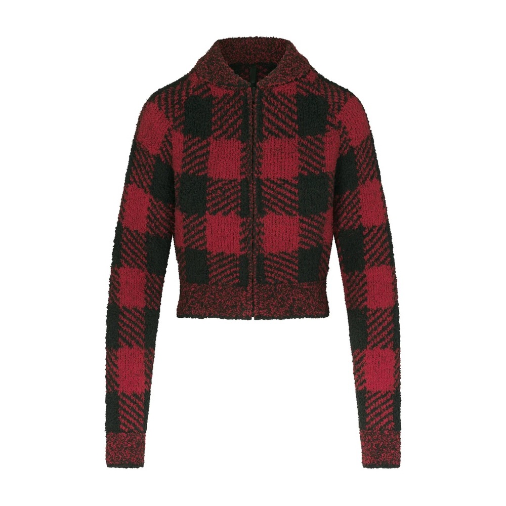 Skims Cozy Knit zip up! Like new!!